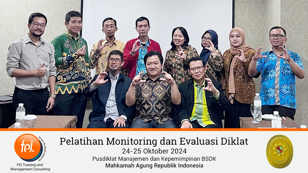 Pelatihan Monitoring dan Evaluasi Diklat - Mahkama Agung